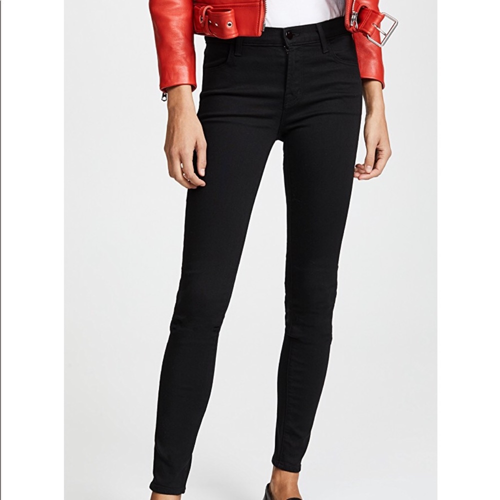 JBrand 811 black skinny mid rise jeans 25 shadow